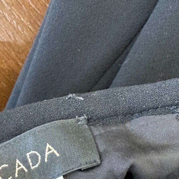 Escada Black Fluted-Hem Skirt